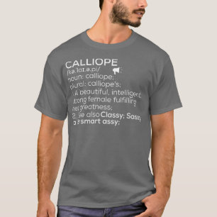 Camiseta Calliope Nombre Calliope Definición Calliope Femen
