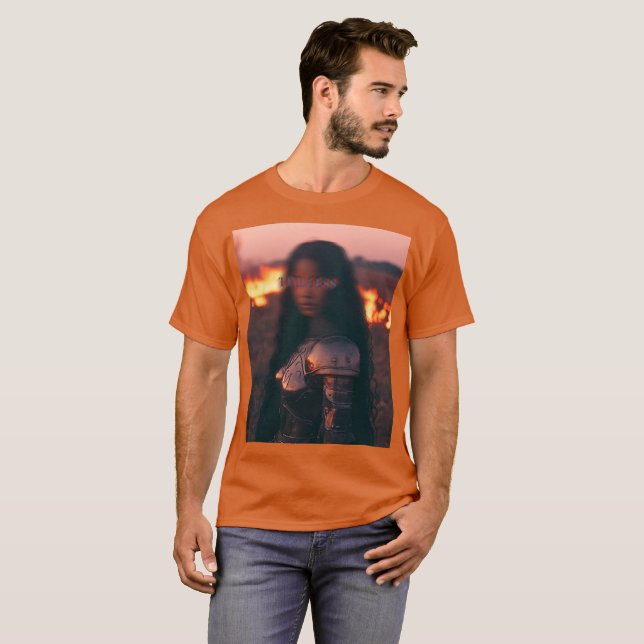 Camiseta Calm African warrior in chaos (Anverso completo)