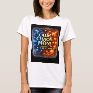Camiseta Calm Chaos Mom, Funny Mom Life Tee, Power
