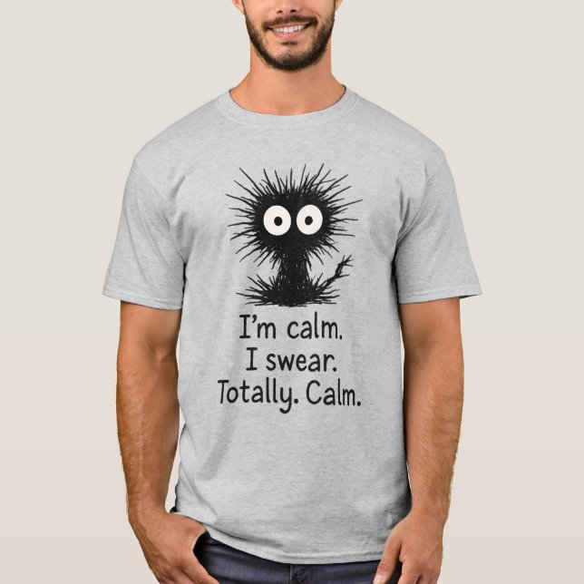 Camiseta Calm Chaos - Sarcastic Anxiety Monster T-Shirt (Anverso)