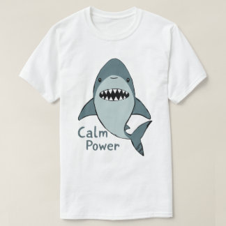 Camiseta Calm-Power-Cute-Shark