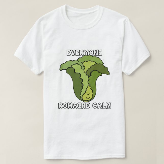 Camiseta Calma del Romaine (Diseño del anverso)