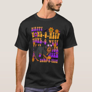 Camiseta Calma feliz entre la flor tibetana de perro mastif