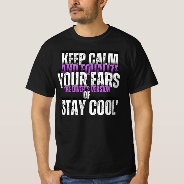 Camiseta Calma profunda: Mantra Tee del buzo (Anverso)