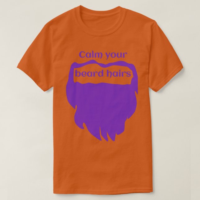 Camiseta Calma tu oso Purple Classic TShirt (Diseño del anverso)