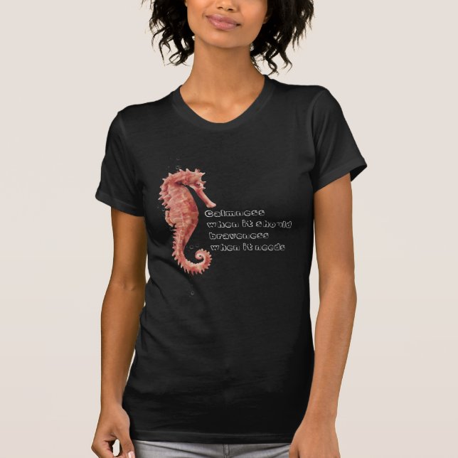 Camiseta Calmness & Brality Seahorse T-Shirt (Anverso)