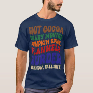 Camiseta Calor Cacao Cine Da Miedo Calabaza Spice Flanels C