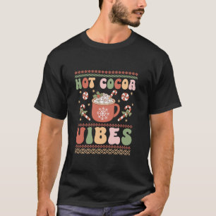 Camiseta Calor de cacao vibra Navidades groovy feos a juego