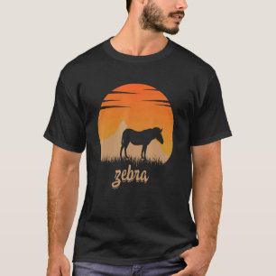 Camiseta Calor De Cebra Animal En La Montaña De La Naturale
