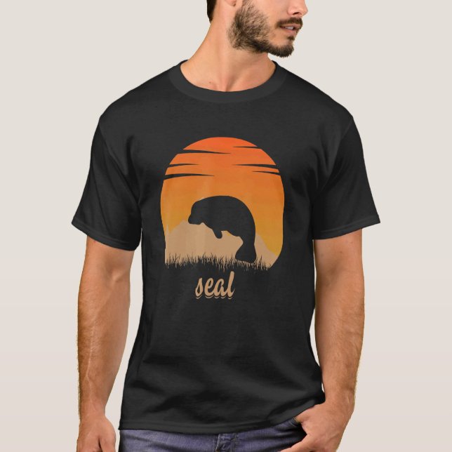 Camiseta Calor De Los Animales De Sello En La Montaña De La (Anverso)