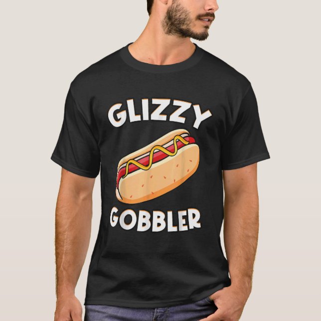 Camiseta Calor divertida - Perro Glizzy Gobbler Número Uno  (Anverso)