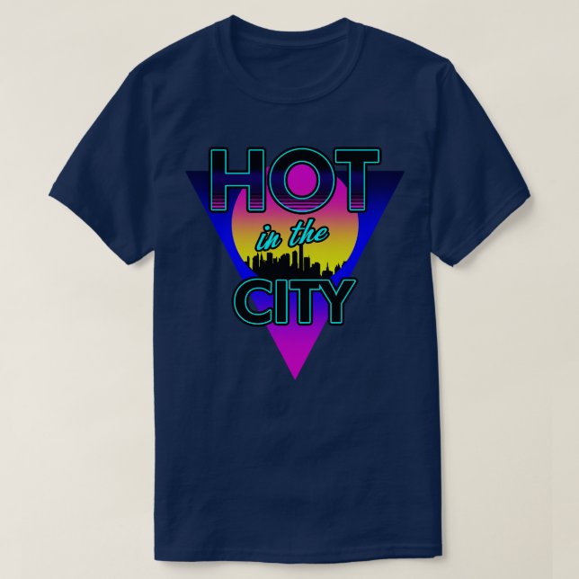 Camiseta Calor Retro Rad City Summer 80 s SLogan Meme Gif (Diseño del anverso)