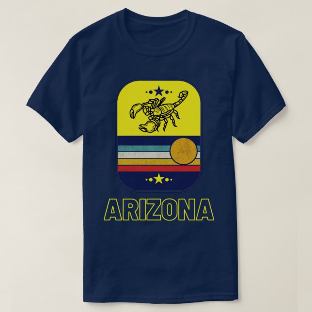 Camiseta Calor y escorpión en el sol de Arizona (Diseño del anverso)