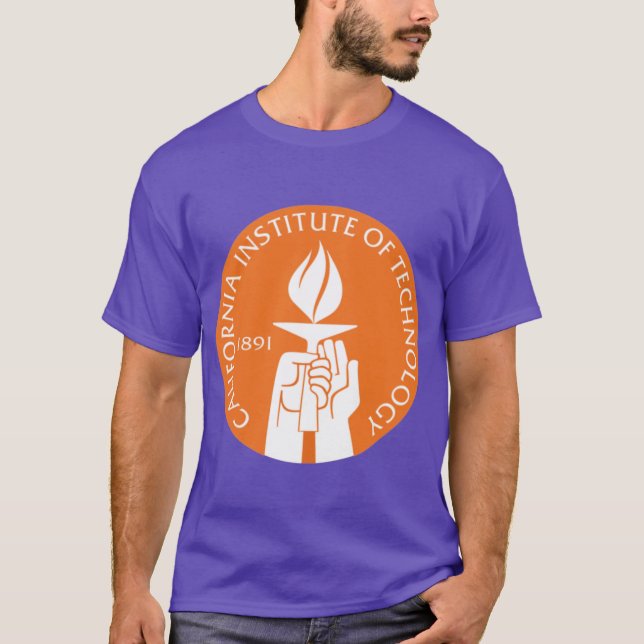 Camiseta Caltech California Institute of Technology Logo Em (Anverso)