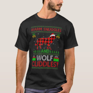 Camiseta Calurosas Huevas Y Lobo Aburrido Navidades De Lobo