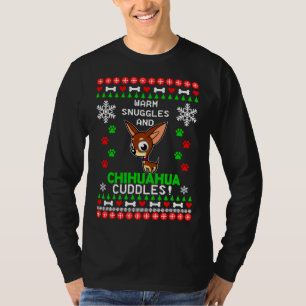 Camiseta Calurosas Huevas Y Navidades De Chihuahua Cuddle S