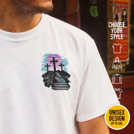 Camiseta Calvario Gólgota está consumado Cristiano moderno
