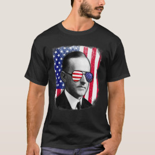 Camiseta Calvin Coolidge US bandera 4 de julio
