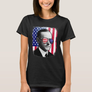 Camiseta Calvin Coolidge Us Flag 4 De Julio