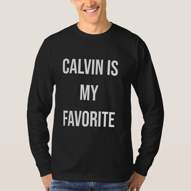 Camiseta Calvin Es Mi Favorito (Anverso)
