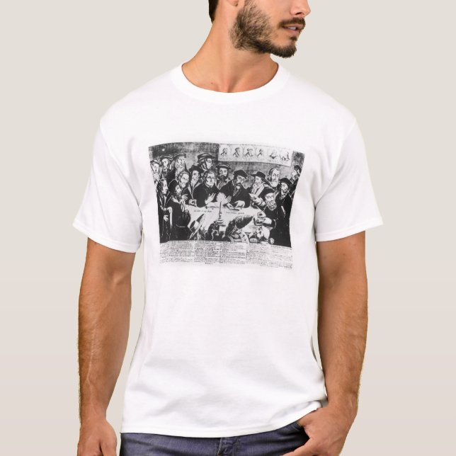 Camiseta Calvin y Luther (grabado) (Anverso)
