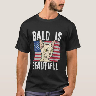 Camiseta calvo es hermoso 4 de julio día de la independenci