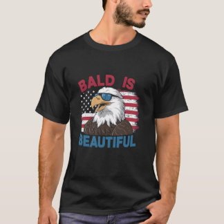 Camiseta Calvo Es Hermoso El 4 De Julio Guay Bald Eagle Sun