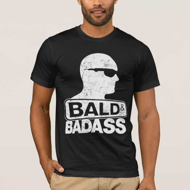 Camiseta calvo y badass (Anverso)