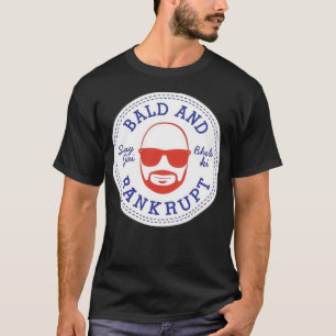 Camiseta calvo y en bancarrota