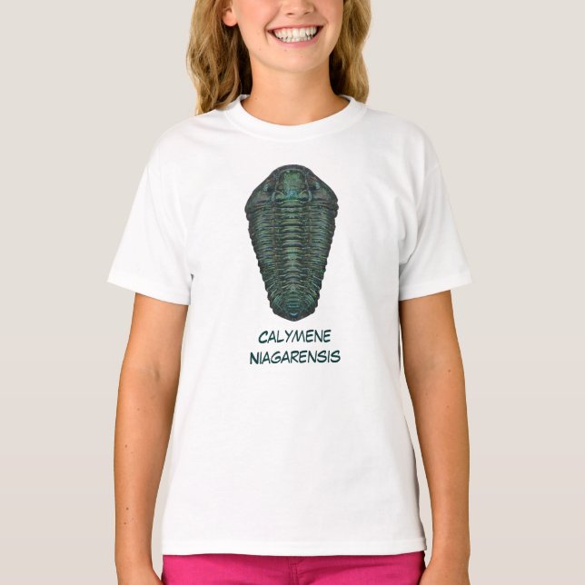Camiseta Calymene Niagarensis Trilobita (Anverso)