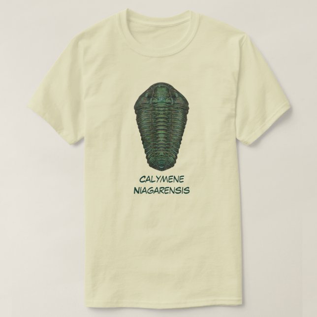 Camiseta Calymene Niagarensis Trilobita (Diseño del anverso)