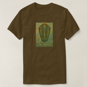Camiseta Calymene Trilobite Paleo-chic en Verde