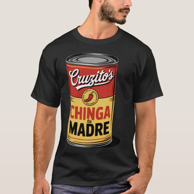 Camiseta Calzado de Arte Pop Chicano de Cruzito (Anverso)