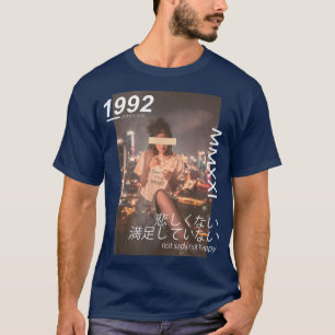 Camiseta Calzado de Vaporwave Japonés Estético Gr