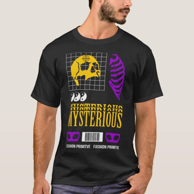 Camiseta Calzado estético misterioso (Anverso)