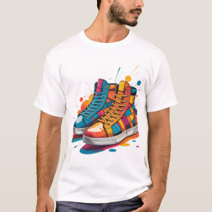 Camiseta Calzado Funky Retro - Calzado Groovy de época