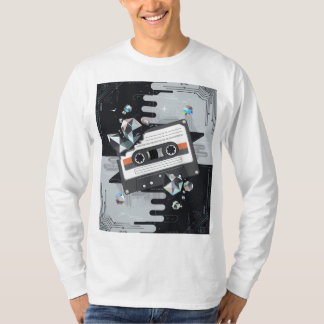 Camiseta Calzado Gen-Z con vibración Vaporwave