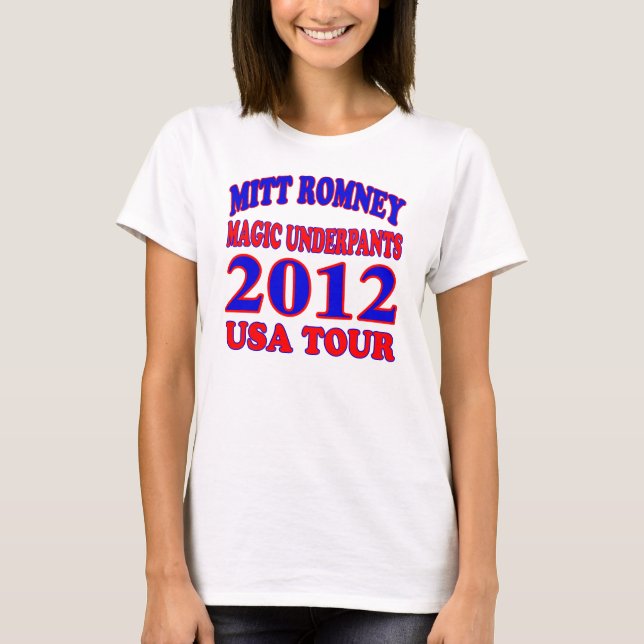 Camiseta CALZONCILLOS de la MAGIA de Mitt Romney (Anverso)