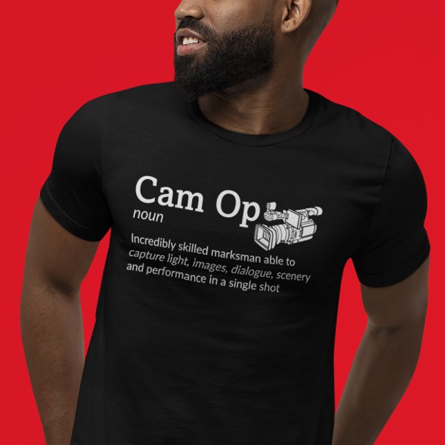 Camiseta Cam Op Definition Dark Mode - Equipo de cámara (Subido por el creador)