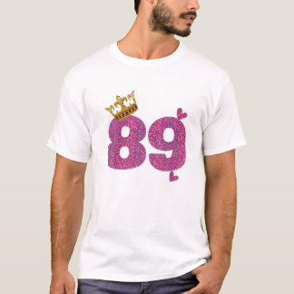 Camiseta Cama de cumpleaños de 89 años de edad