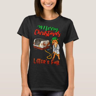 Camiseta Camadas Feliz Navidad Gatos Divertidos Amantes Hol