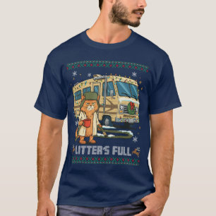 Camiseta Camadas Llenas Gato Divertido Tonto Sosteniendo Ca