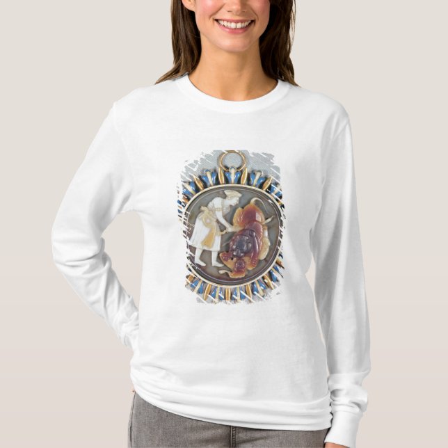 Camiseta Camafeo que representa el león de la matanza de (Anverso)