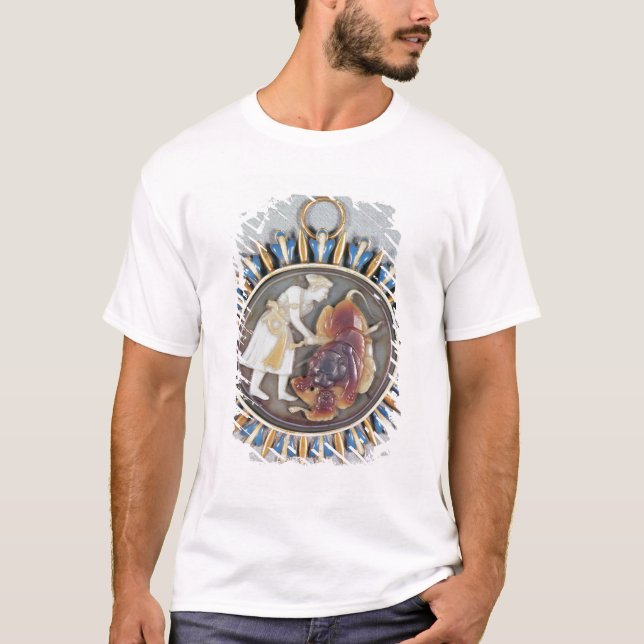 Camiseta Camafeo que representa el león de la matanza de (Anverso)