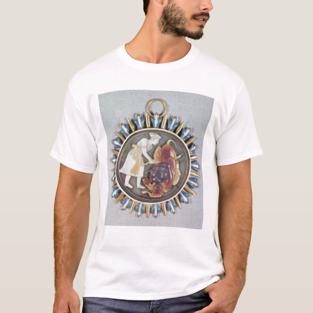 Camiseta Camafeo que representa el león de la matanza de (Anverso)