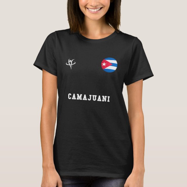 Camiseta CAMAJUANI Cuba Vintage Sports (Anverso)