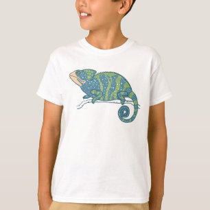 Camiseta Camaleón azul y verde