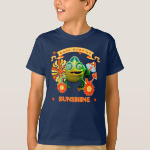 Camiseta Camaleón Divertido Buenos Días Sol Retro Arte