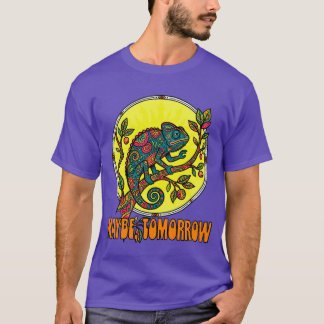 Camiseta Camaleón Divertido Quizás Mañana Procrastinación
