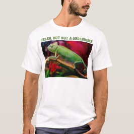 Camiseta Camaleón Divertido Verde Pero No Un Novato
